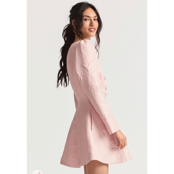 LoveShackFancy Haveri Sqaure-Neck Jacquard Minidress size 4 - Picture 3 of 7